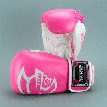 위닝글러브 contender 킥복싱글러브PRETORIAN 10-16 OZ 무에타이 트윈스 PU 가죽 권투 장갑 남성 및 여, 03 Pink wiht white_01 10 OZ