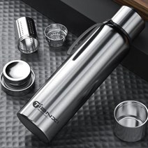 커플 군인남친 훈련소 캠핑 차량용 빨대 1리터 텀블러 600/800/1000ml 스테인레스 스틸 보온병 휴대용 진공1165582 L3, 01 600ml1165582 L3, 01 Black 800ml Thermos