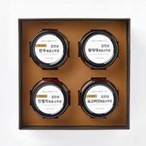 안매운 고추장 볶음 고추장 4종 소고기 멸치 표고버섯 황태채 선물세트 전통장