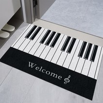 폴라도레 코일 현관매트 출입구 베란다 발판 대형 매트, 1.90x60cm, 16.피아노