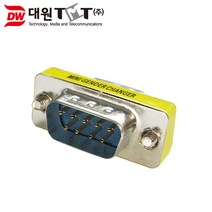 대원TMT 시리얼 2열 9핀(수/수) 젠더/DWG-9MM/시리얼 9핀 수타입(M/M) 단자 젠더/시리얼 9핀 F(암)단자를 M(수)단자로 변환해주는 젠더