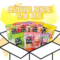 (일본직배송) 오리히로 곤약젤리 파우치 1박스, 복숭아 6개입 x 12봉