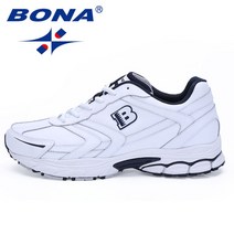 남성 런닝화 해외 직구 Bona new arrival 클래식 스타일 남성 운동화 레이스 업 스포츠 신발 남성 야외 조깅 워킹 운동화 남성 소매