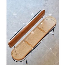 식탁 벤치 의자 거실 감성 인테리어 원목 모던 북유럽 카페 가구 디자인, 등받이 180*52