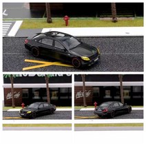 마스터 1:64 벤츠 Maybach S560 S680 합금 자동차 모델, 사무라이 블랙-레드 휠 F597
