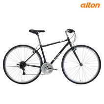 알톤스피어 하이브리드자전거 출퇴근용, 520, 완조립, 매트블랙