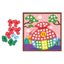 옥수수콘 복조리 액자 만들기재료 소근육발달 어린이집선물 플레이콘놀이 초등 수수깡