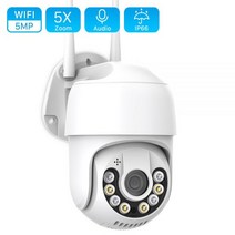 가게CCTV 강아지 홈캠 홈 실외 현관 문 농막 CCTV 5MP 무선 IP 카메라 3MP 5 배 줌 야외 방수 와이파이 PTZ 스피드 돔 HD 1080P 2MP AI 자동 추적 i, 폴란드_5MP Add 32G