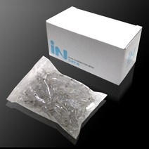 인네트워크 IN CAT.6 UTP RJ-45 랜 커넥터 짹 100개 1통 3발이 IN-8P8C6 랜/광통신 장비-랜케이블/랜장비, 선택없음