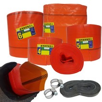 천막호스 고압 양수기호수 농업용 60m 1.5, 고압(90m/검은색), 8인치 (200mm)