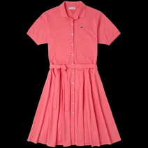 라코스테 프랑스 악어 여성복 21 프렌치 허리라인 반팔 원피스 예약 판매 EF5471