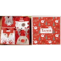 HJ. Market X-MAS 크리스마스 양말 4족 선물세트