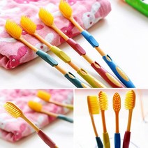 1+1 부드러운 이중모 금나노 미세모 잇몸 양치 틈새 칫솔, 3개