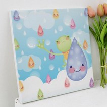 [바보사랑] 캔버스액자30x30_동물친구들04, 타입선택:3.하트와강아지