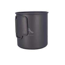 TOAKS 야외 하이킹 캠핑 피크닉 티타늄 캠핑 컵 경량 머그잔 450ml 375ml 경량 캠핑 장비, 컵-375