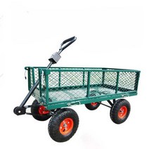 농업용 손수레 리어카 접이식 운반 카트 농장 수레, S  89x50x22 가스 휠 펌프 패키지