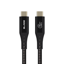 블레이즈 USB4 케이블 40Gbps 100W 8K 썬더볼트 U41, 블랙, 30cm, 1개