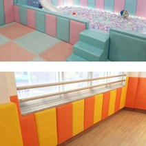 아기벽매트 어린이집벽쿠션 40*40 태권도장매트, 레드