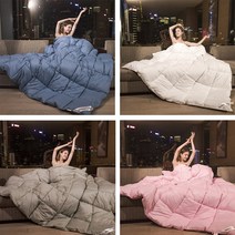 독일 블루멍 프리미엄 구스다운이불 솜털 95% 깃털5% 호텔 침구 3000g 4000g 5000g 봄 가을 겨울 한파용 구스다운 거위털 100% 간절기 구스 이불, 핑크