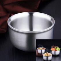 면기 우동기 비빔밥 냉면 라면 그릇 이중 스텐 15.5CM