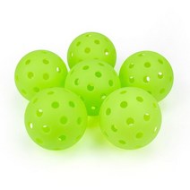 피클볼 야외용 내구성 볼 40 홀 6 개 74mm, 6 Pcs Green (Thanks)