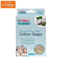 닥터헬퍼 순면 면봉 100pcs, 2통
