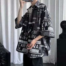 Baiwife 드롭 감지 셔츠 남성 미국 스타일 하와이 해변 러피언 잘 생긴 복고풍 홍콩 풍미 빈티지 꽃 셔츠 커플 조수