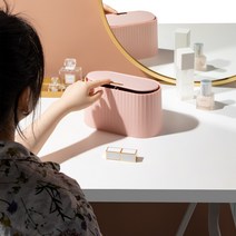 원터치 미니 휴지통 2L 인테리어 주방 화장대 자동 욕실 화장실 쓰레기통, 그린