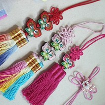 인형 한복 악세서리 노리개 베이비돌 파올라레이나 도리스돌 구체관절인형 마론, 3-1나비자수 연분홍
