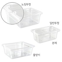 PC밧드 모음 밧트 바트 뚜껑 드레인 투명 국내생산, 4인치 본체(높이100mm)