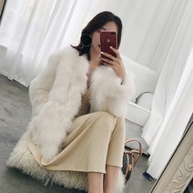 SJW 여성 밍크 털코트 숏 자켓 점퍼 인조모피 페이크퍼 두툼한 아우터 겨울 빅사이즈(4XL까지)