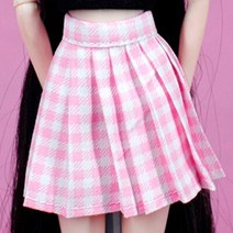미니어처 인형의집 소품 패션 1/6 브라이스 인형 의류 조끼 플리츠 스커트 바비 풀립 리카 의상 액세서리, 09 1pcs skirt