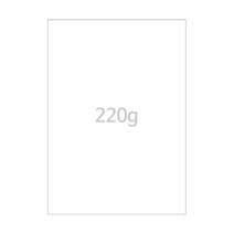 무지 220g A4 상장용지 백상지 100매, 10개