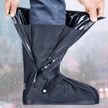 [모닥트립] 바이크 자전거 라이딩 등산 배달용 레인슈즈, 블랙 L(신발사이즈 260~265mm)