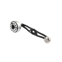 물방울 드럼 휠 낚시 릴용 길이 115 핸들 릴 도구, 3.Silver black