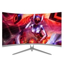 32인치 컴퓨터 모니터 LCD 곡면 화면 데스크탑 게이밍, 19인치 60HZ 네로우 보더 블랙