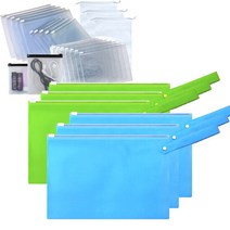 PVC슬라이드지퍼백/하늘27x18(10장)/손잡이지퍼백/주문제작, 단품