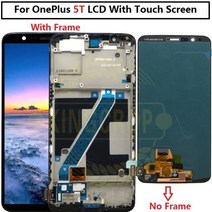 Oneplus 5T LCD 디스플레이 터치 스크린 프레임 Teste 좋은 6.01 