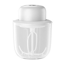 제빵반죽기 핸드휘핑기 머랭거품기 휴대용 전기 핸드 믹서 스테인리스 스틸 거품기 부착, 없음, White+Monocker