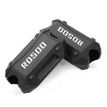 야마하 오토바이 25mm 크래시 바 범퍼 엔진 가드 블록 보호 커버 YZF R3 R6 RD250 RD400 TDM850 TDM900, 13 A black RD500