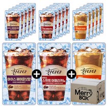 (230mlx30팩 혼합구성) 칸타타 아이스 파우치 / 4가지맛 / 캬라멜마끼아또, 01)230ml{헤이즐넛+아메리+마끼아또}