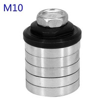 멀티전동 공구M10/M14 앵글 그라인더 어댑터 변환 헤드 플랜지 너트 가변 슬롯 홈 가공 기계 폴리 셔 100/1, 01 M10