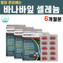 바나바잎 추출물 셀레늄 아연 비타민C 셀레나제 염화크롬 식후 2시간 혈당 억제 도움 낮추는 음식 정상수치, 3박스