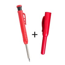 목공연필 목공펜 목수샤프 목수연필 홀더뚜껑포함, 오렌지 마킹펜