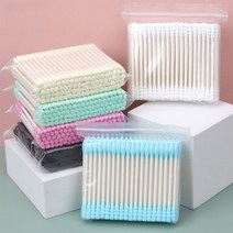 CMCOSMETIC 파스텔 면봉 100개입, 그린