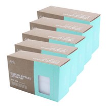 에이브 순면100% 부직포화장솜 5x6cm 80매, 5개