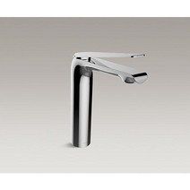 콜러수전 Kohler Effie 싱글 핸들 세면기 K-97345-4-CP / K-97347T-4-CP / K-97348-4-CP 주방 욕실 수도꼭지, K-97345 화이트 바디 블랙 (골