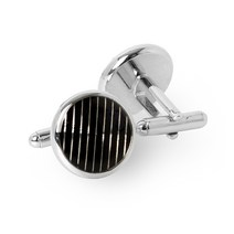 넘버나인 원형 사선 커프스링크