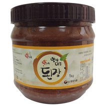 국산된장 양파마늘 된장1kg 100% 국산콩메주 국내산 원료 창녕식품, 재래된장, 1kg, 1개