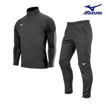 [빠른출고] 하프집업 미즈노츄리닝 상하의 세트 니트 검정 트레이닝복